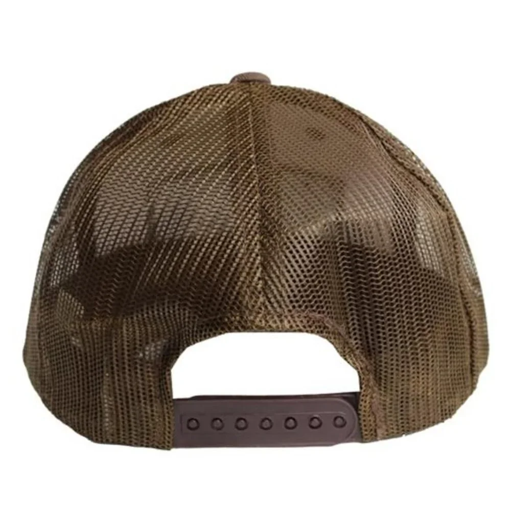 Sunset Palm Brown Trucker Hat Cap Retro Mesh Brach Wear Vintage Style USA Print